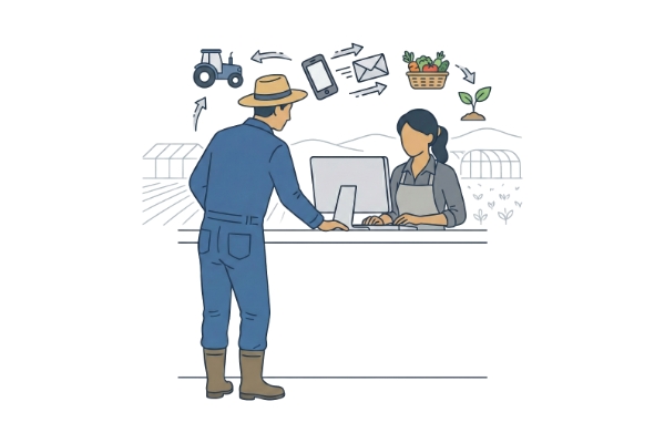 農業の相談の様子